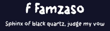 f Famzaso by wepfont.com — Script Handwritten Font — thumbnail 2