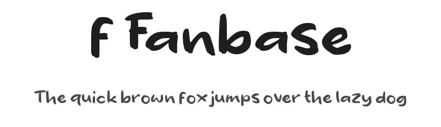 f Fanbase by wepfont.com — Script Handwritten Font