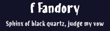 f Fandory by wepfont.com — Script Handwritten Font — thumbnail 2
