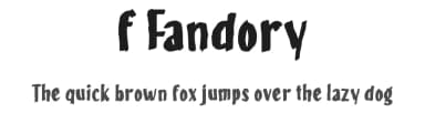 f Fandory by wepfont.com — Script Handwritten Font — thumbnail 1
