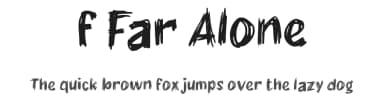f Far Alone by wepfont.com — Script Handwritten Font — thumbnail 1