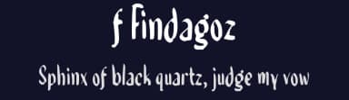 f Findagoz by wepfont.com — Script Handwritten Font — thumbnail 2