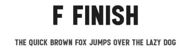 f Finish by wepfont.com — Sans Serif Font — thumbnail 1