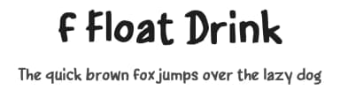 f Float Drink by wepfont.com — Script Handwritten Font — thumbnail 1