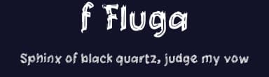 f Fluga by wepfont.com — Script Handwritten Font — thumbnail 2