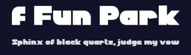 f Fun Park by wepfont.com — Sans Serif Font — thumbnail 2