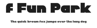 f Fun Park by wepfont.com — Sans Serif Font — thumbnail 1