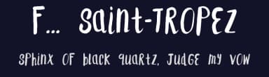 F... Saint-Tropez by F is for Fonts — Script Handwritten Font — thumbnail 2