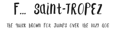 F... Saint-Tropez by F is for Fonts — Script Handwritten Font — thumbnail 1