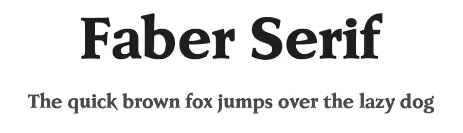 Faber Serif by ingoFonts — Serif Font