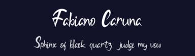 Fabiano Caruna by aulia — Script Handwritten Font — thumbnail 2