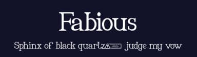 Fabious by Kong Font — Serif Font — thumbnail 2