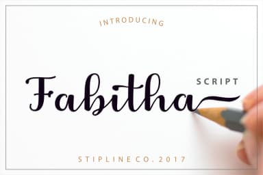 Fabitha Font by Stipline Studios — Script Handwritten Font — thumbnail 1