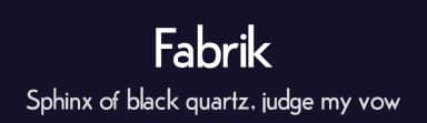 Fabrik by Peter Wiegel — Sans Serif Font — thumbnail 2