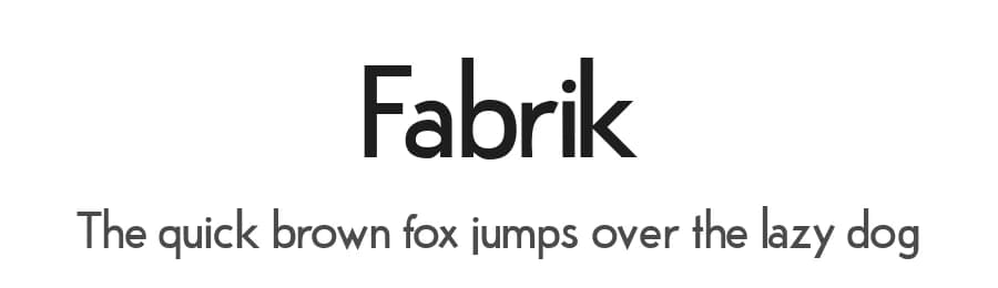 Fabrik by Peter Wiegel — Sans Serif Font