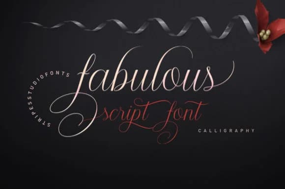 Fabulous Script Font by Stripes Studio by Stripes Studio — Script Handwritten Font