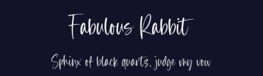 Fabulous Rabbit by Balpirick Studio — Script Handwritten Font — thumbnail 2