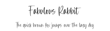 Fabulous Rabbit by Balpirick Studio — Script Handwritten Font — thumbnail 1