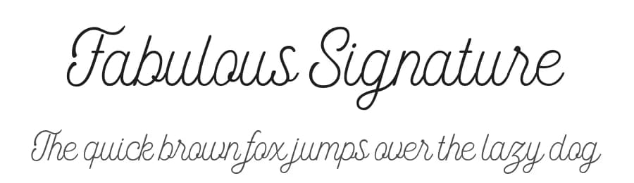 Fabulous Signature by Akifatype Studio — Script Handwritten Font