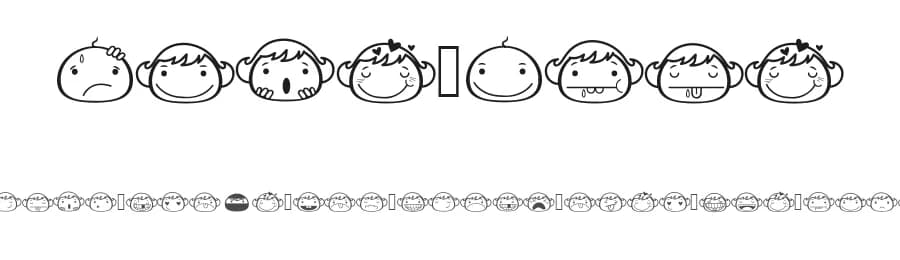 Face Alin by Haslinda Adnan — Dingbats Font