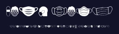 Face Mask by Woodcutter — Dingbats Font — thumbnail 2