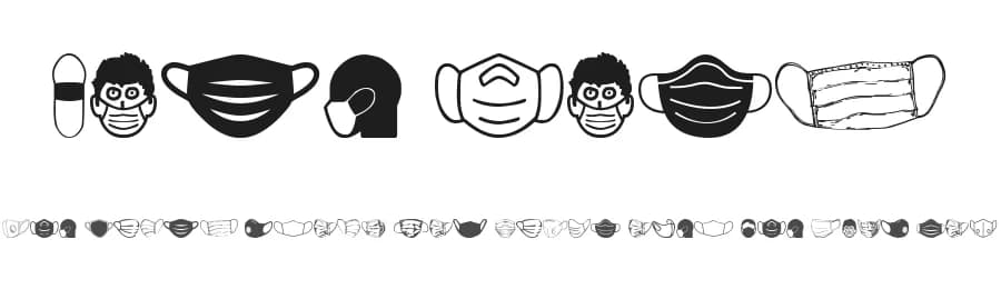 Face Mask by Woodcutter — Dingbats Font
