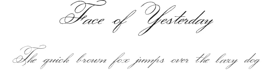 Face of Yesterday by Intellecta Design — Script Handwritten Font