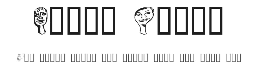 Faces Plain by Dibujado — Dingbats Font