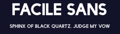 Facile Sans by Twicolabs Fontdation — Sans Serif Font — thumbnail 2