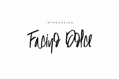 Facino Dolce Font by Marcelo Inez — Script Handwritten Font — thumbnail 1