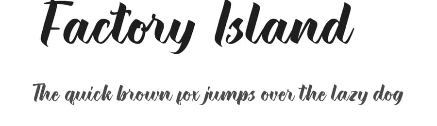 Factory Island by Edric Studio — Script Handwritten Font
