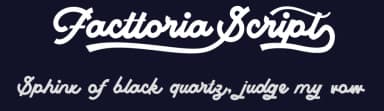 Facttoria Script by Måns Grebäck — Script Handwritten Font — thumbnail 2