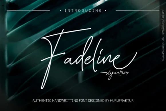 Fadeline Font by hurufraktur — Script Handwritten Font