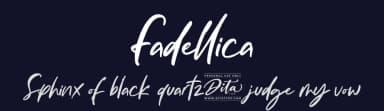 Fadellica by Ditatype — Script Handwritten Font — thumbnail 2
