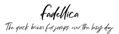 Fadellica by Ditatype — Script Handwritten Font — thumbnail 1