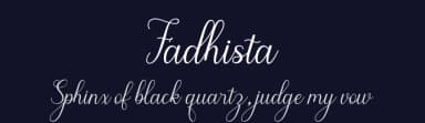 Fadhista by Aqeel_Art — Script Handwritten Font — thumbnail 2