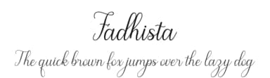 Fadhista by Aqeel_Art — Script Handwritten Font — thumbnail 1