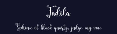 Fadila by niyos — Script Handwritten Font — thumbnail 2