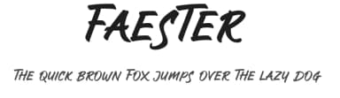 Faester by Ali Hamidi — Script Handwritten Font — thumbnail 1