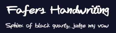 Fafers Handwriting by Fábio Fafers — Script Handwritten Font — thumbnail 2
