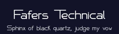 Fafers Technical by Fábio Fafers — Sans Serif Font — thumbnail 2