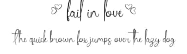 Fail In Love by VinType — Script Handwritten Font — thumbnail 1