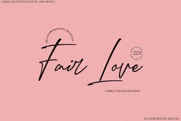 Fair Love Font by Arie Design — Script Handwritten Font