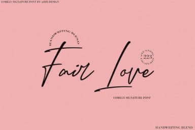 Fair Love Font by Arie Design — Script Handwritten Font — thumbnail 1