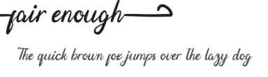 Fair Enough by RaisProject — Script Handwritten Font — thumbnail 1