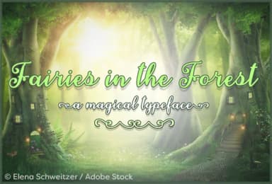 Fairies in the Forest Font by Misti — Script Handwritten Font — thumbnail 1