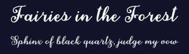 Fairies in the Forest by Misti's Fonts — Script Handwritten Font — thumbnail 2
