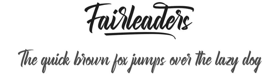 Fairleaders by NihStudio — Script Handwritten Font