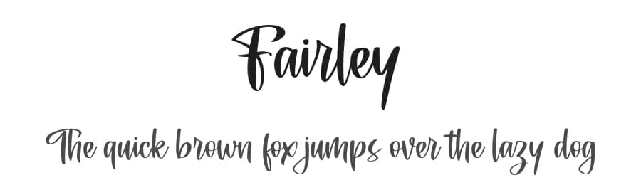 Fairley by Vunira Design — Script Handwritten Font