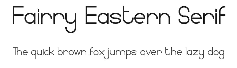 Fairry Eastern Serif by NihStudio — Sans Serif Font